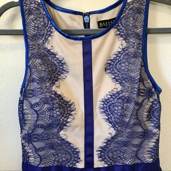 Bariano‎ Australia Women's Designer Blue Lace Tutu Party Cocktail Dress Size 4 - Picture 6 of 12